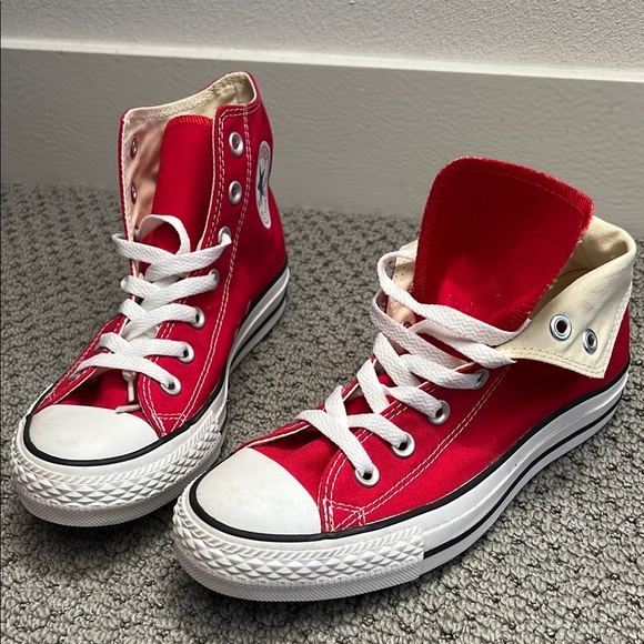 Converse Red High-Top Sneakers - Picture 6 of 6